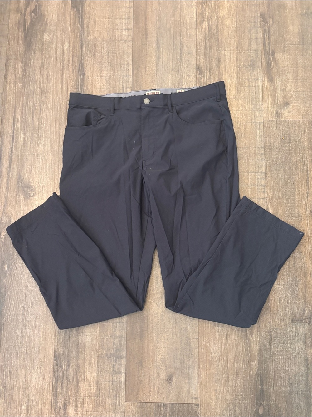 RedHead Men's Black Chino Stretch Pants